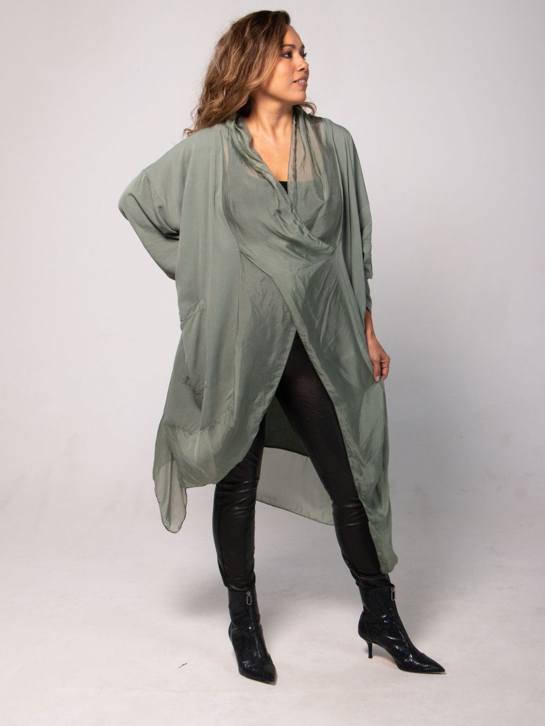 Silk Tuluminati Tunic - Black