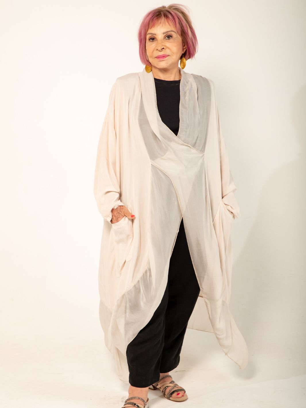 Silk Tuluminati Tunic - Black