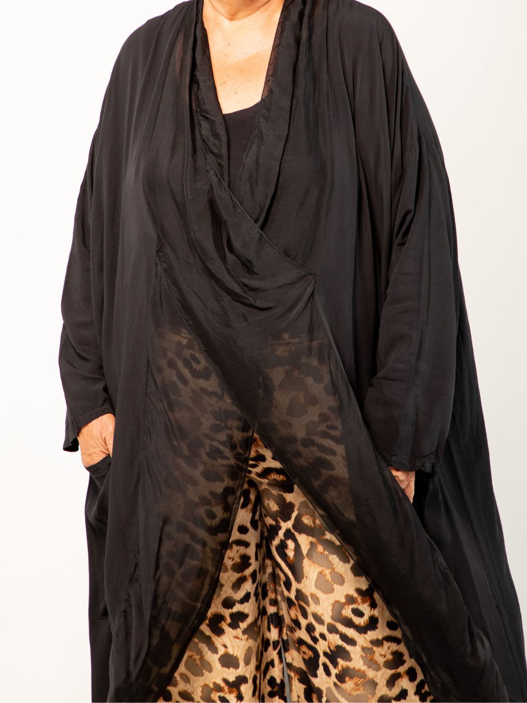 Silk Tuluminati Tunic - Black