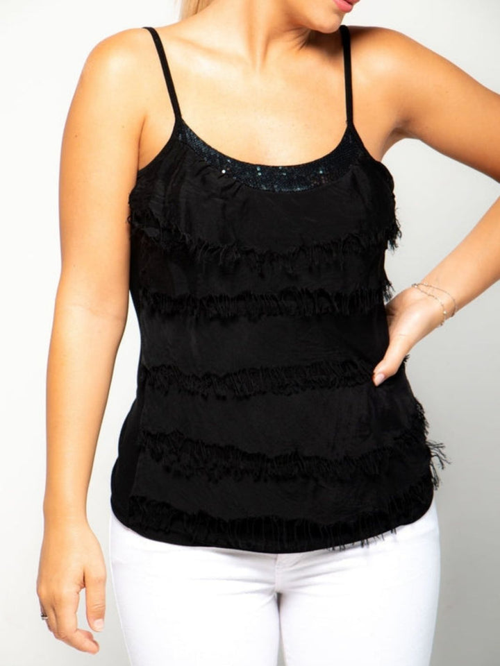 Silk Aladdin Top - Black