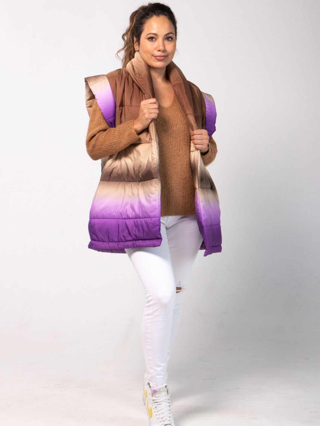 'My Way' Ombre Puffer Jacket