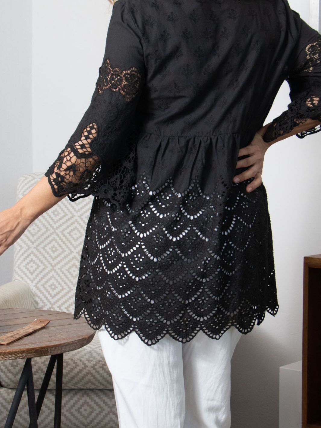 Embroidered Laced Blouse