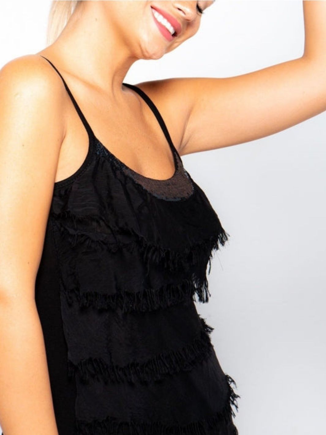 Silk Aladdin Top - Black