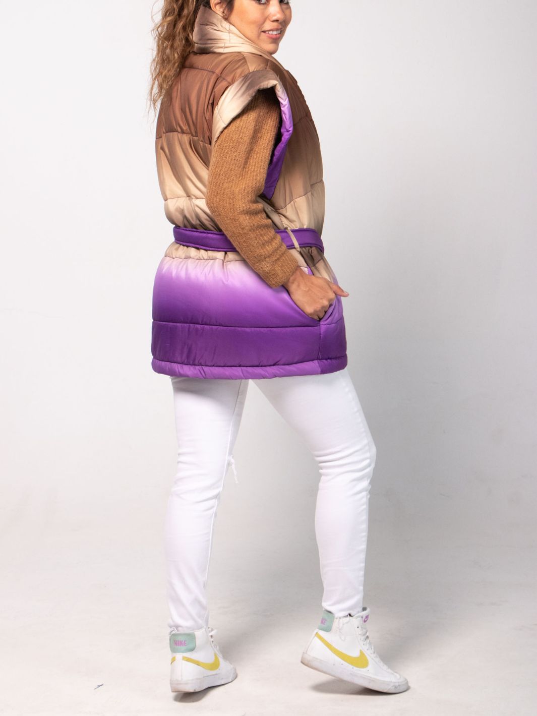 'My Way' Ombre Puffer Jacket