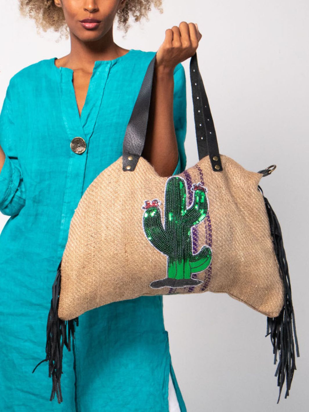 Sequin Cactus Bag